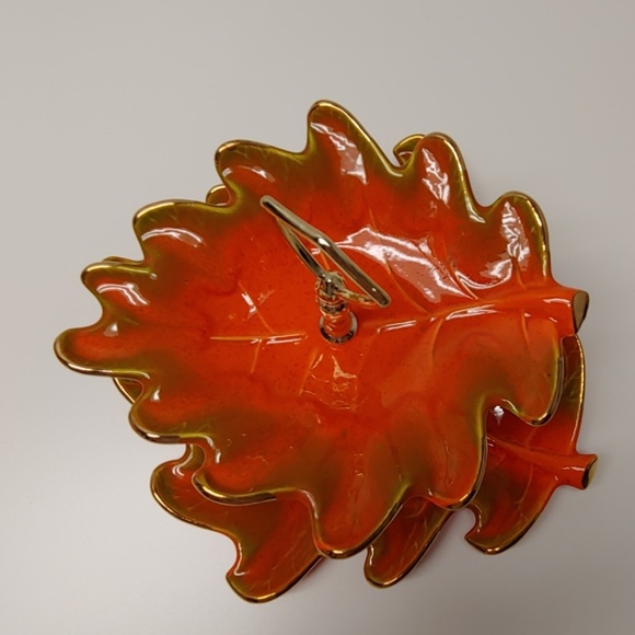 California Pottery Double Tiered Leaf Tray!! - Picture 2 of 8